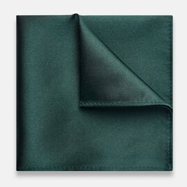 Filippo Silk Pocket Square, Emerald, hi-res